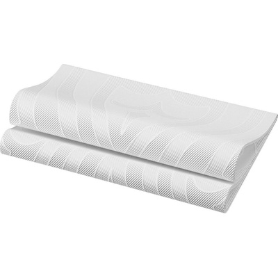 DUNI Servítky ELEGANCE Lily biele 40x40 cm 40 ks