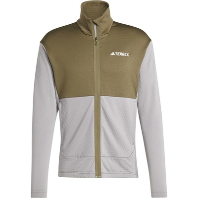 Adidas Поларено горнище с цип Adidas Men's Full Zip Fleece - Ch Solid Grey