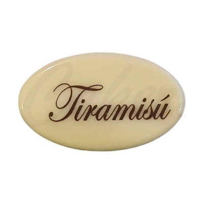Dekor nápis Tiramisú 15 ks