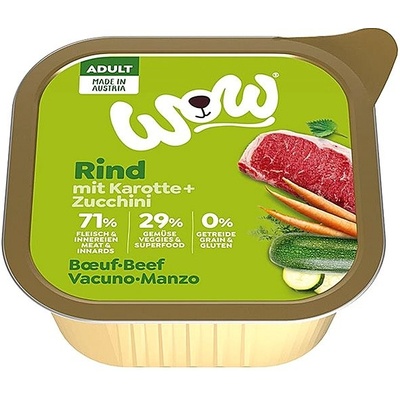 WOW Hovädzie mäso s karotkou Adult 150 g