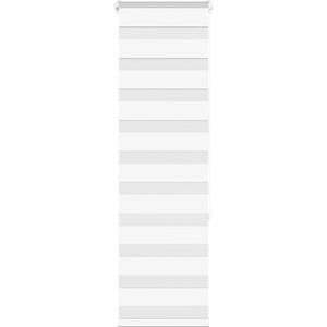 vidaXL Зеброва щора бял 50x150 см ширина на плата 45, 9 cm полиестер (4014745)
