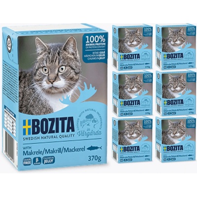 Bozita Bezobilné kousky makrela v želé 6 x 370 g