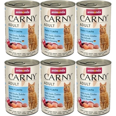 Animonda Carny Adult Kuracie a losos 6 x 400 g