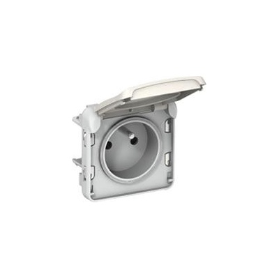 Legrand Контакт за вграждане френски стандарт IP55 цвят Бял Plexo - 069621 (069621)