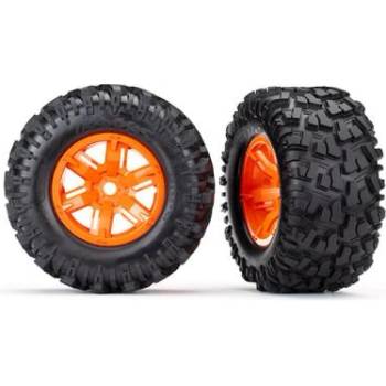 Traxxas колело 4.3/5.7", джанта оранжева, гума Maxx AT (чифт)