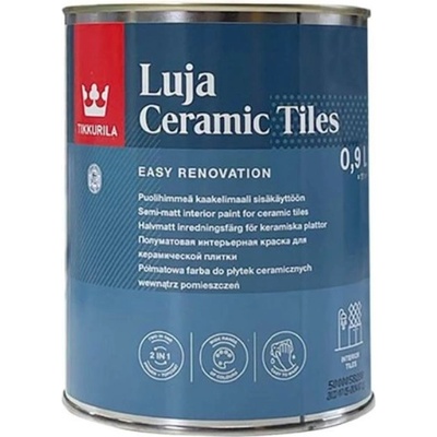 Tikkurila Luja Ceramic Tiles barva na keramické obklady Seidengrau Hedvábná šedá RAL 7044 2.7 l – Hledejceny.cz