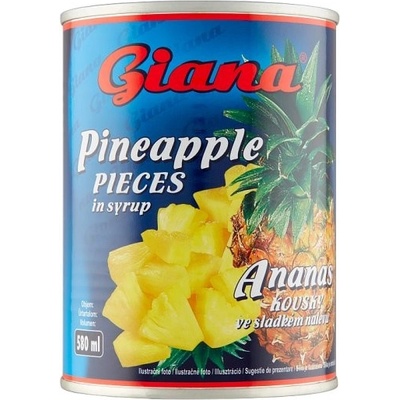 Giana Ananás kúsky v mierne sladkom náleve 565 g