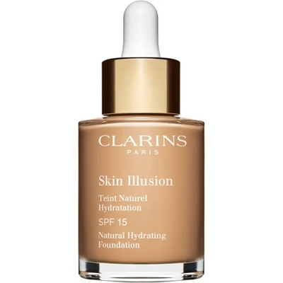 Clarins Skin Illusion Natural Hydrating Foundation озаряващ хидратиращ фон дьо тен SPF 15 цвят 110N Honey 30ml