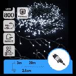 Aigostar - външна LED коледна гирлянда 800 LED / 8 режима, 23 м, IP44, студено бяло (AI1445)