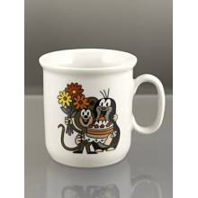 Porcelán Thun Porcelánový hrníček krteček s dortem 245 ml