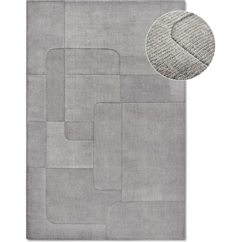 Villeroy&Boch Сив ръчно изработен вълнен килим 80x150 cm Charlotte - Villeroy&Boch (106169-80x150)