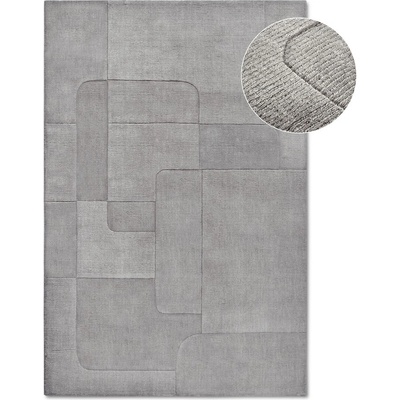 Villeroy & Boch Сив ръчно изработен вълнен килим 80x150 cm Charlotte - Villeroy&Boch (106169-80x150)