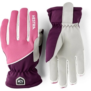 Hestra Детски ръкавици Hestra Kid's XC Tracker 5 Finger Gloves - Cerise / Plum - размер 5 (EU) (202-8737-0113)
