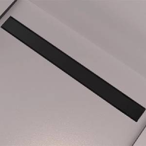 WIRQUIN Комплект душ канал с капак Wirquin Linear, черен мат, 60 см (30950224)