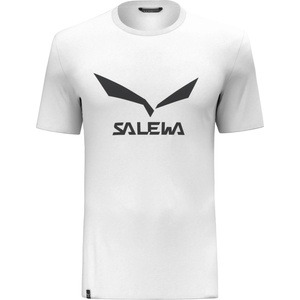 Salewa Мъжка спортна тениска Salewa Solidlogo Dry T-Shirt Sport shirt - White - размер 50 (216-2734-0414)