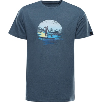 ALPINE PRO Мъжка тениска от немачкащ се материал ALPINE PRO GORAF 2 тъмно метално синьо вариант pa ALPINE PRO | Siv | МЪЖЕ | XS