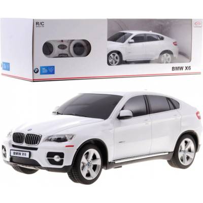 Rastar RC Dálkově ovládané auto BMW X6 bílé se světelnými efekty 1:24