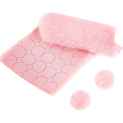 DP Craft Kožešinky kulaté světle růžové 3cm, 50ks