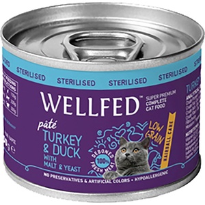 PETINTEREST Hairball Care Sterilised Turkey & Duck (12 months - 7 years) консерва за котки против космени топки 200gr