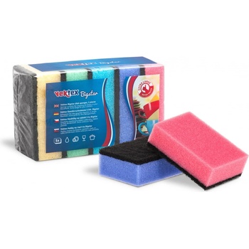 Vektex Bigstar hubky na riad extra veľké 10,5 x 7 x 3,5 cm 5 ks