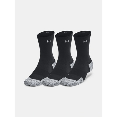 Under Armour UA AD Run Cushion Crew 3 páry Čierna