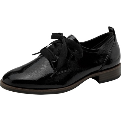 Tamaris Обувки с връзки черно, размер 36