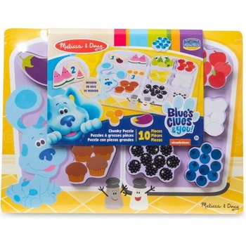 Melissa & Doug Дървен пъзел Melissa & Doug - Blue's Clues & You, Храна в хладилника (33024_1)