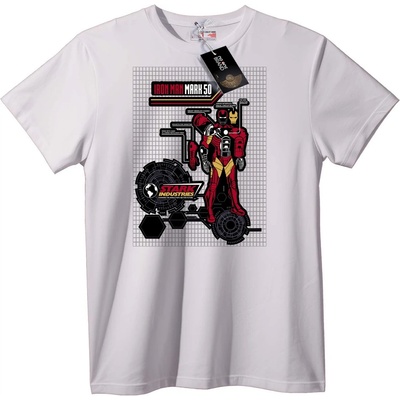 NOONEBRAND Тениска Iron Man Марк 50 - S, Black