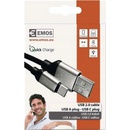 Emos SM7025BL USB-C, 1m, černý