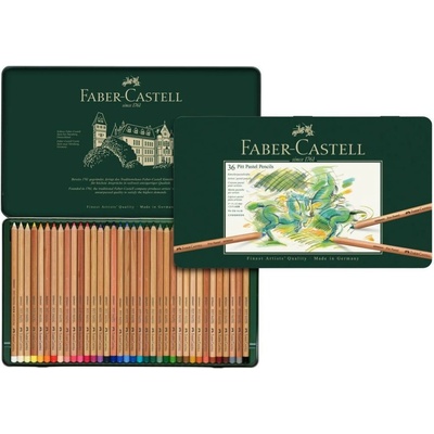 Faber-Castell Pitt Pastel umelecké pastely plechová krabička 36 ks