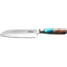 MaceMaker MILANO SANTOKU SanMai Damaškový Kuchyňský nůž 17cm