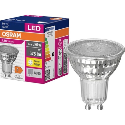 Osram LED VALUE PAR16 80 non-dim 60d 6,9W/830 GU10