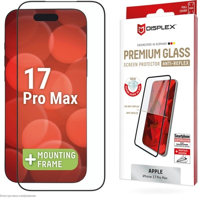 Displex Стъклен протектор за екран Displex Real Glass Full Cover (3D) за iPhone 17 Pro Max (28564)