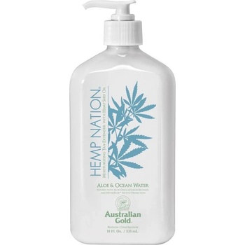 Australian Gold Hemp Nation Хидратиращ лосион за тяло Aloe & Ocean Water, 535 ml