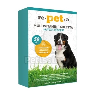 re-pet-a мултивитаминни таблетки за кучета 50 бр