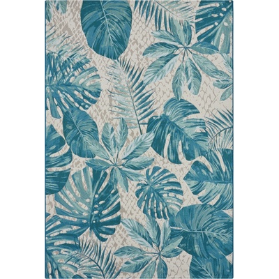 Hanse Home Flair 105618 Tropical Leaves Turqoise