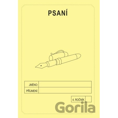 Psaní 4. ročník - školní sešit - Rubínová Jitka