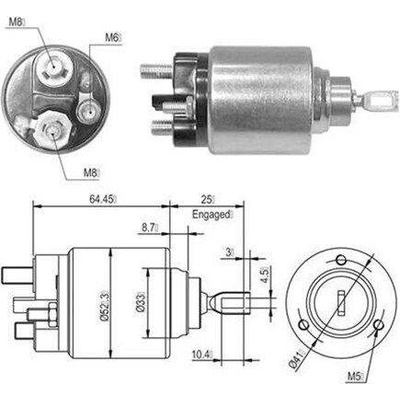 Elektromagnetický spínač, startér MAGNETI MARELLI 940113050010