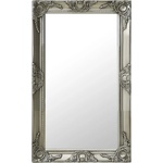 vidaXL Стенно огледало, бароков стил, 50x80 см, сребристо (320322) - vidaxl