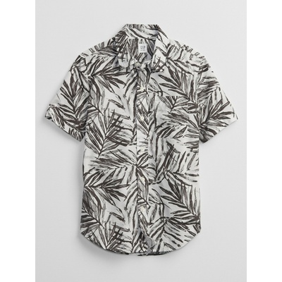 GAP Риза детска GAP | Cheren Byal | Момчешки | XS