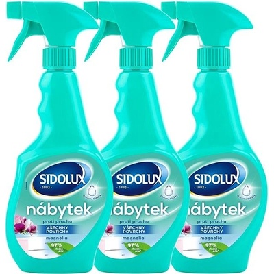 SIDOLUX M proti prachu Magnolia Minty 3 x 400 ml