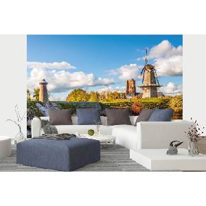 DIMEX ART Самозалепваща се флизелинова фототапета холандска крепост 375 x 250 см