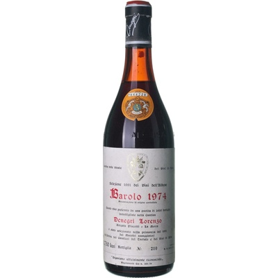 Denegri Lorenzo Barolo suché červené 1974 0,75 l (holá láhev)