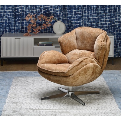 Bogdan Furniture Europe Фотьойл guido ГОРЧИЦА/сребърно