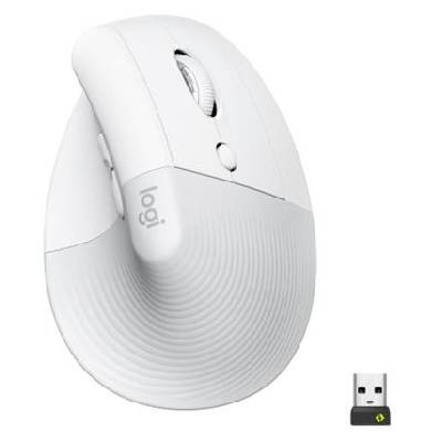 Logitech Lift Right Vertical Ergonomic Mouse, White - 910-006475
