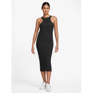 Nike Рокля w nsw nk chll knt rib midi drs (fn3679-010)
