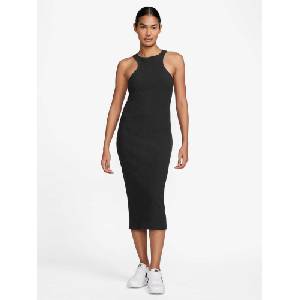 Nike Рокля w nsw nk chll knt rib midi drs