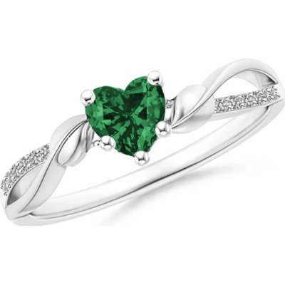 Mabell Dámsky strieborný prsteň ZINA SK221DR27217R GREEN 5C45