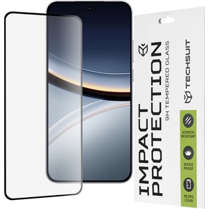 Techsuit Протектор за Xiaomi Poco F7 - 111D Full Cover / Full Glue Glass - черен