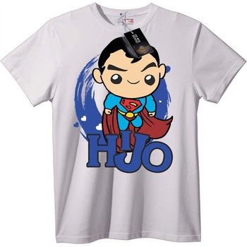 NOONEBRAND Тениска Superman Chibi HJO - 2XL, White